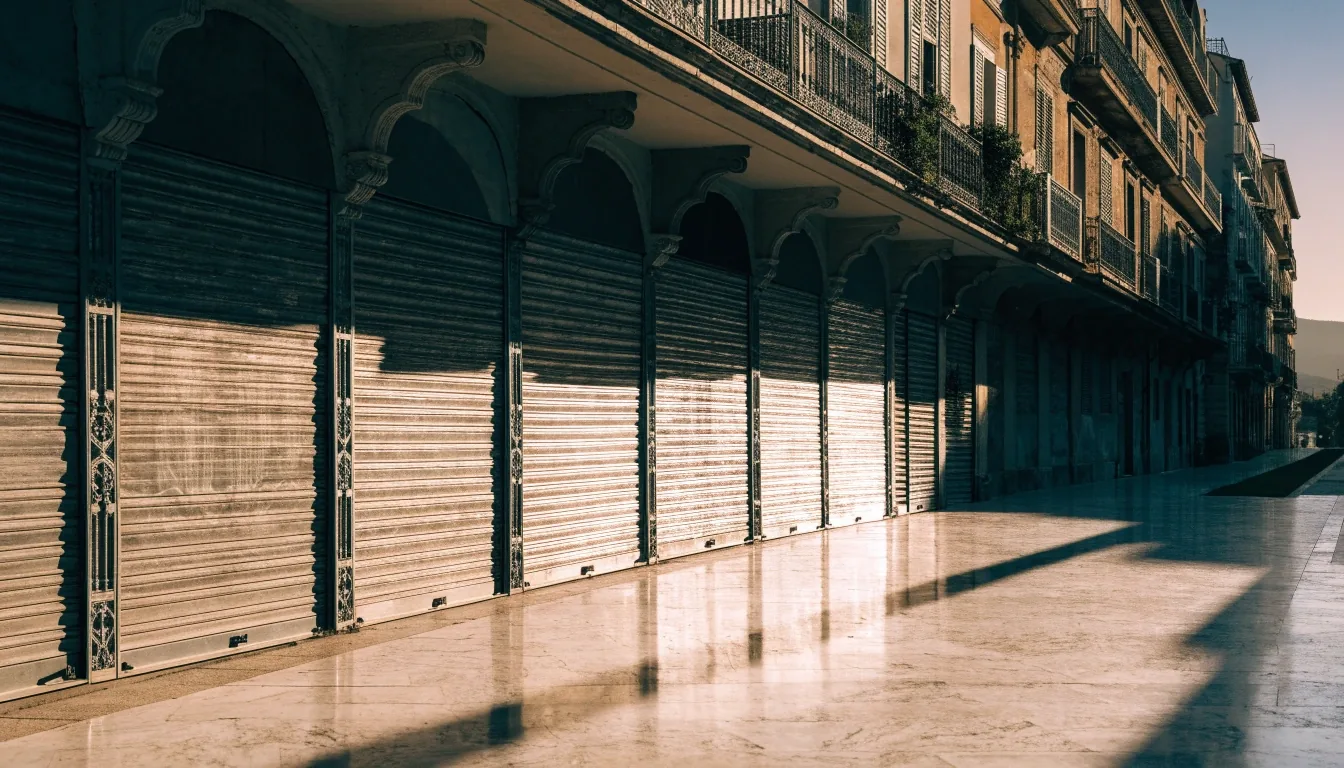 Calle Marqués de Larios en Málaga a primera hora de la mañana