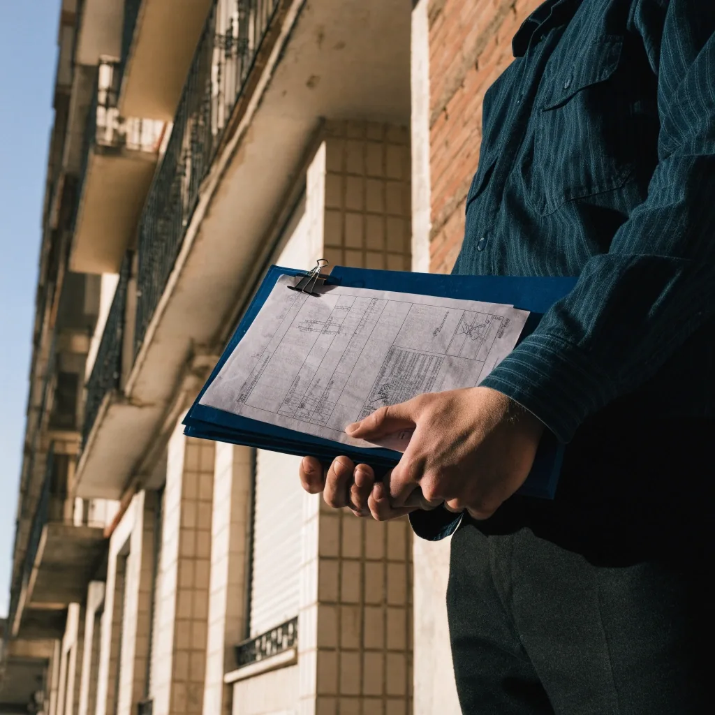 Persona revisando la documentación de una operación hipotecaria en Málaga